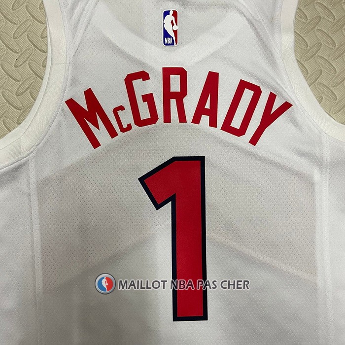 Maillot Tornto Raptors Tracy McGrady NO 1 Association 2022-23 Blanc